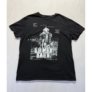 IT Chapter Two T Shirt Mens Large Black Graphic Print Pennywise‎ It Comes Back